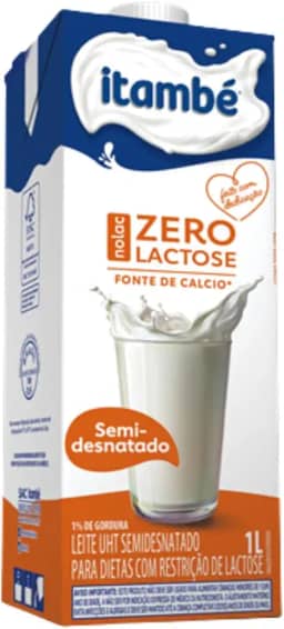 Leite Itambé Nolac Zero Lactose Semidesnatado 1L