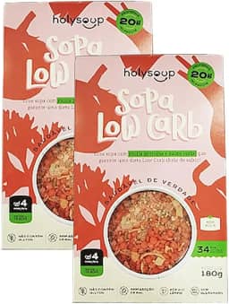 Kit 2X: Sopa Low Carb Sem Glúten Holysoup 180g