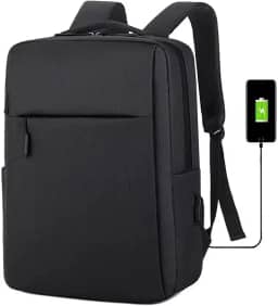 Mochila Executiva Unissex Slim para Notebook - Impermeável, Porta USB, Vários Compartimentos – Ideal para Trabalho, Estudos e Viagens