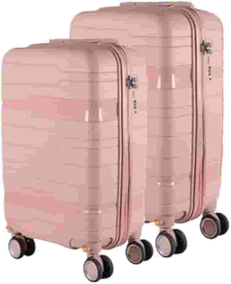 Kit Mala Bordo 10kg + Mala Media 23kg POLIPROPILENO Maldivas Sul (ROSE)