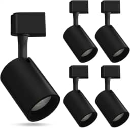 Spot LED trilho eletrificado 10W luz quente 3000K preto para iluminação direcionável e decorativa (5)