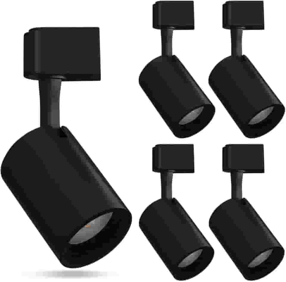Spot LED trilho eletrificado 10W luz quente 3000K preto para iluminação direcionável e decorativa (5)