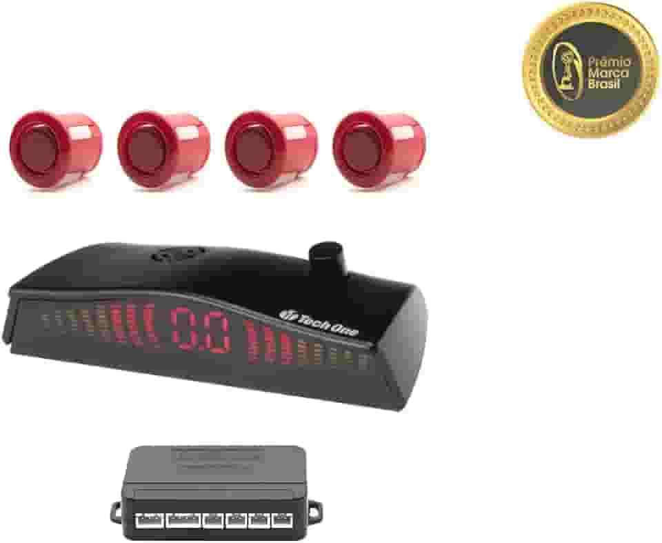 SENSOR DE ESTACIONAMENTO VERMELHO TECH ONE