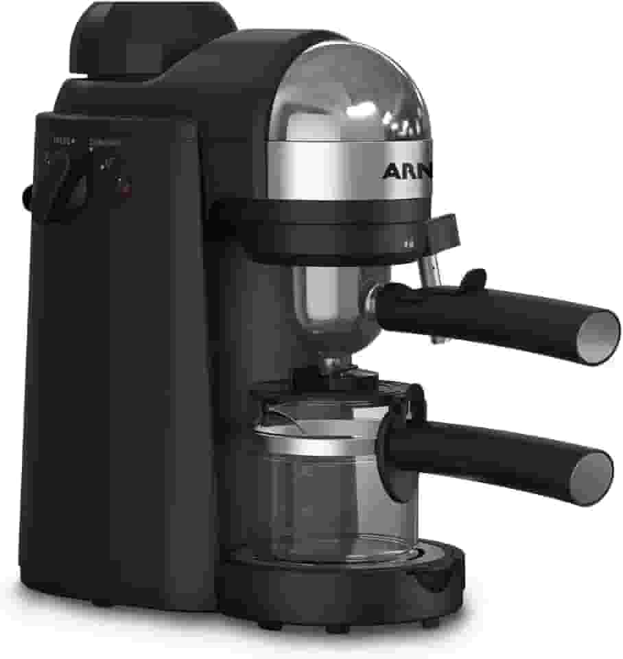 Cafeteira Espresso Arno Mini Espresso Compacta 1000W com acabamento Inox, bico vaporizador para leite e 4 bar de pressão CMME 220v