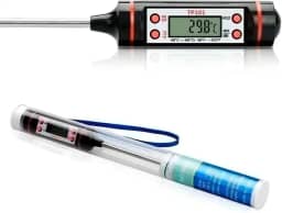 Termômetro Culinário Digital – Leitura Rápida e Precisa, de -50°C a 300°C, para Carnes, Churrasco, Óleo, Doces e Líquidos