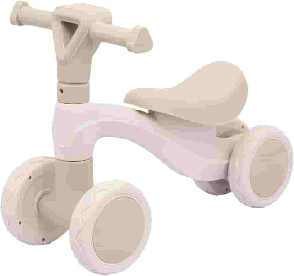Bicicleta Andador Equilíbrio Sem Pedal 4 Roda Zippy Toys (Bege)