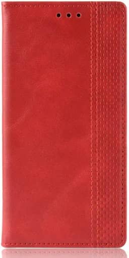 Capa para LG K42,Capa de caso de flip de couro para LG K42 Case,Caso de telefone de carteira,Caso de telefone de carteira com slots de cartão -Red