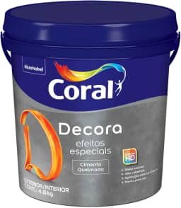 DECORA EFEITOS ESPECIAIS CIMENTO QUEIMADO TUBARÃO BRANCO 4,8KG - CORAL