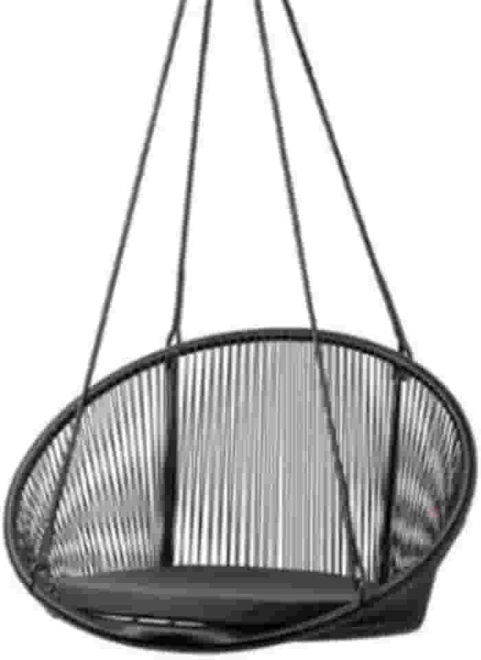 Cadeira Poltrona Balanço Suspensa Área Externa(Preto)
