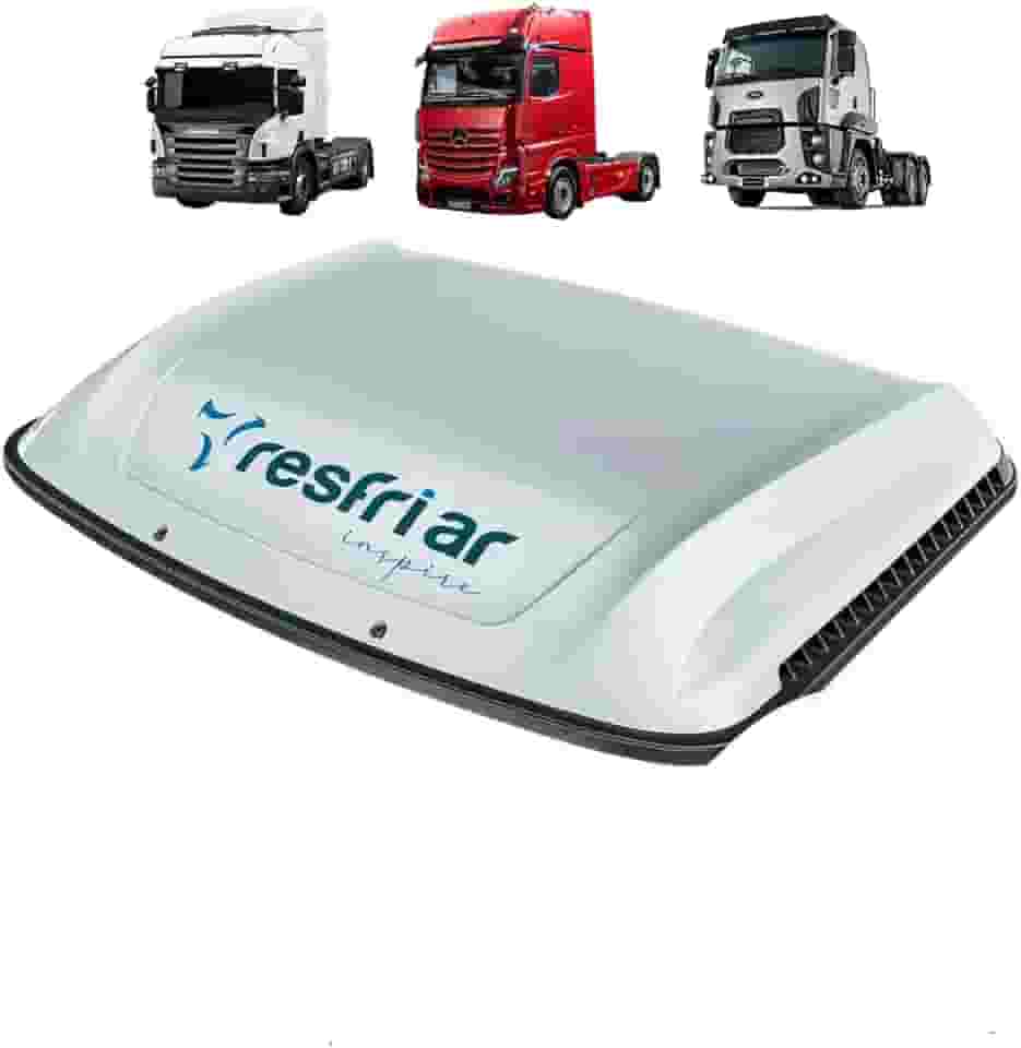 Climatizador de Ar Caminhão Série 8 com Controle e App Branco Scania Mercedes Fordd 24v - Resfriar