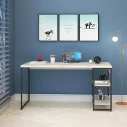 Compace Desing, Escrivaninha com Estante Baixa 2 Prateleiras 1,50m Dynamica