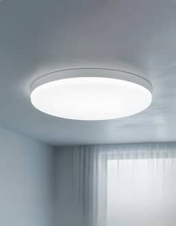 Plafon LED Sobrepor Borda Infinita Redondo 60W Bivolt Branco Frio Luz Forte para Sala Quarto Cozinha
