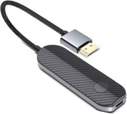 dibdib Adaptador de tela HDMI sem fio iOS (apenas iOS), dispositivo de streaming para todos os modelos de iPhone para TV, sincronização de vídeo e áudio HD, espelhamento de streaming do YouTube Tiktok