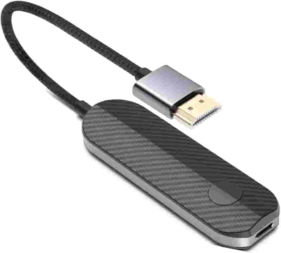 dibdib Adaptador de tela HDMI sem fio iOS (apenas iOS), dispositivo de streaming para todos os modelos de iPhone para TV, sincronização de vídeo e áudio HD, espelhamento de streaming do YouTube Tiktok