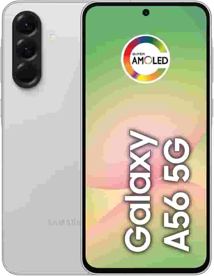Smartphone Samsung Galaxy A56 5G 256GB, 8GB RAM, Câmera 50MP, IP67, Super AMOLED 6.7', Recursos AI, Cinza