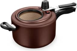 Panela De Pressão Antiaderente Chocolate Com Visor 3,0l Mta