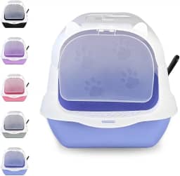 Caixa Areia Fechada Gato Autolimpante Grande Banheiro Pá