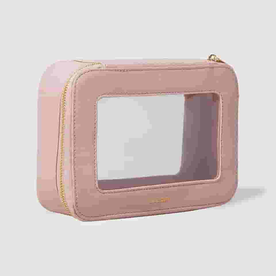 Oceane Necessaire Nude com Transparência Crystal Case
