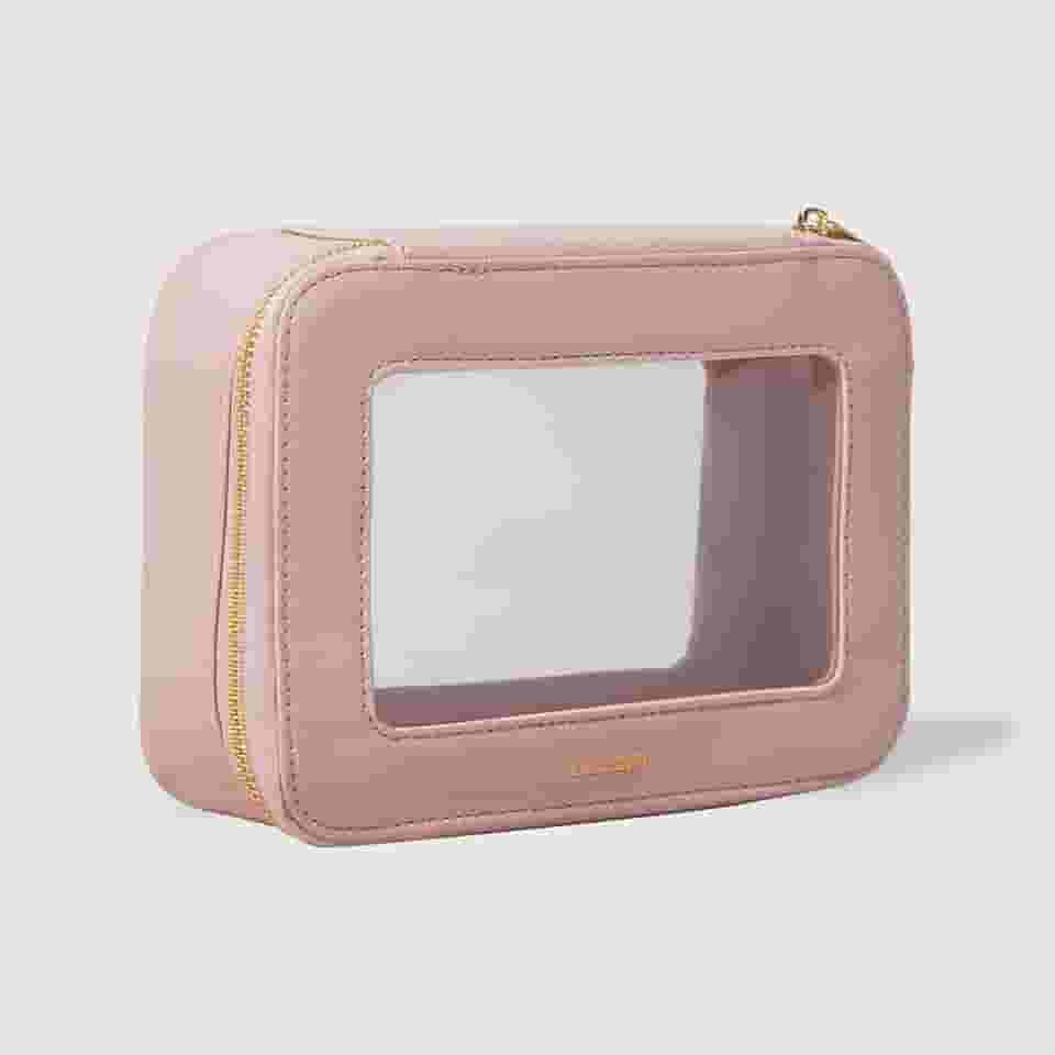 Oceane Necessaire Nude com Transparência Crystal Case
