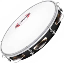 Pandeiro Contemporânea 83lt 10 Fórmica Preta Pele Nylon