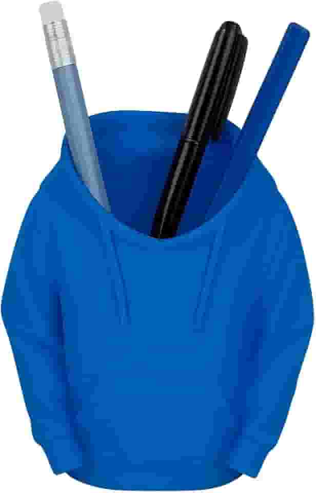 Porta-Lápis Moletom – Feito em Impressão 3D | Decoração Criativa (Azul)