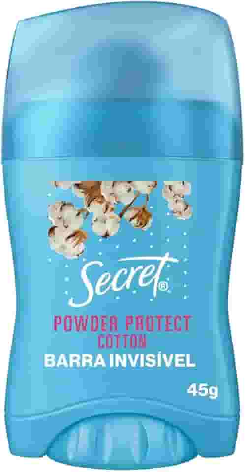 Desodorante Antitranspirante em Barra Secret Proteção de Algodão 45g