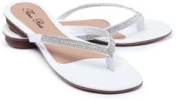 Sandália Feminina Rasteirinha Salto 2 Cm de Dedo 777