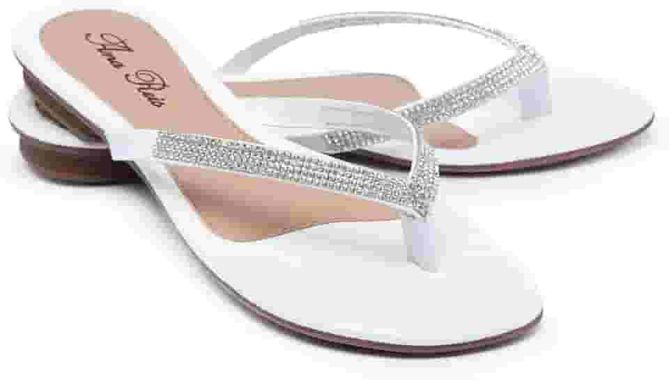 Sandália Feminina Rasteirinha Salto 2 Cm de Dedo 777