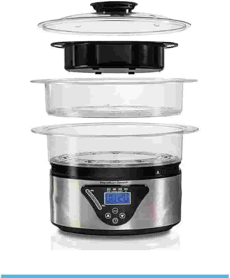 Panela a Vapor Digital, 5,2L, Prata, 110v, Hamilton Beach