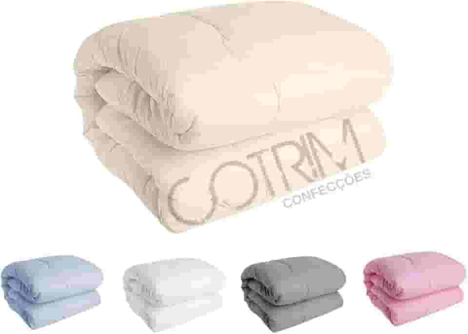 Edredom QUEEN Algodao 200 FIOS Avulso Dupla face (PALHA, QUEEN (ALGODÃO))