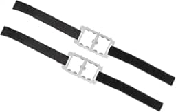 Dynwave 2Pcs Crampons para Botas de Caminhada Gelo Neve Grippers Calçados Leves Portáteis Neve Grips Grampos de Gelo para Caminhada Pesca no Gelo, 10 Dentes