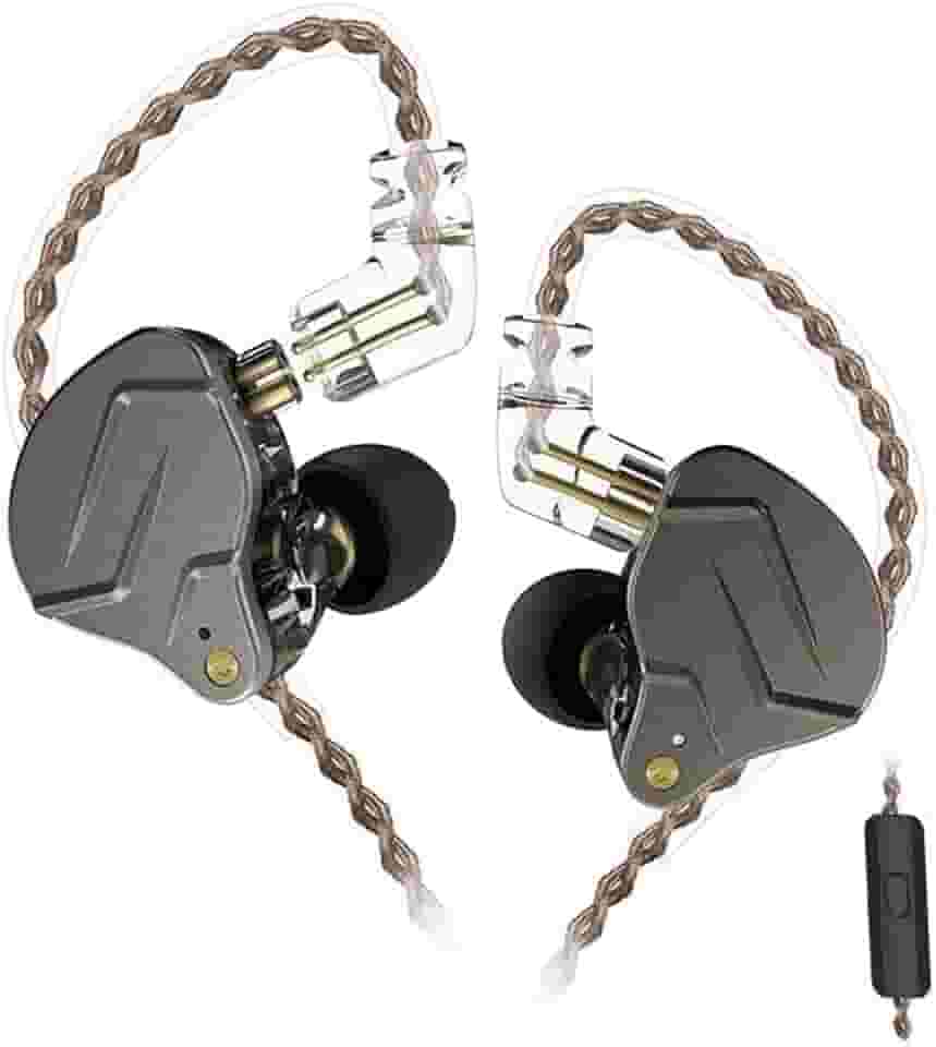 Fone de Ouvido KZ ZSN Pro com Microfone (Cinza)