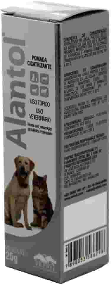 Pomada Cicatrizante Alantol Vetnil 25g para Cães e Gatos