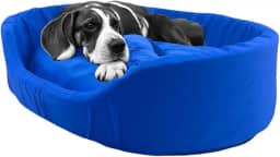 Cama Europa Fit Raça Grande para Cachorro Gato e Coelho Pet (Azul)