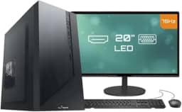 COMPUTADOR COMPLETO OFFICE INTEL CORE I5 4570 4ª GERAÇÃO 16GB RAM SSD 240GB MONITOR 20'' 75HZ HDMI WINDOWS 10 TRIAL