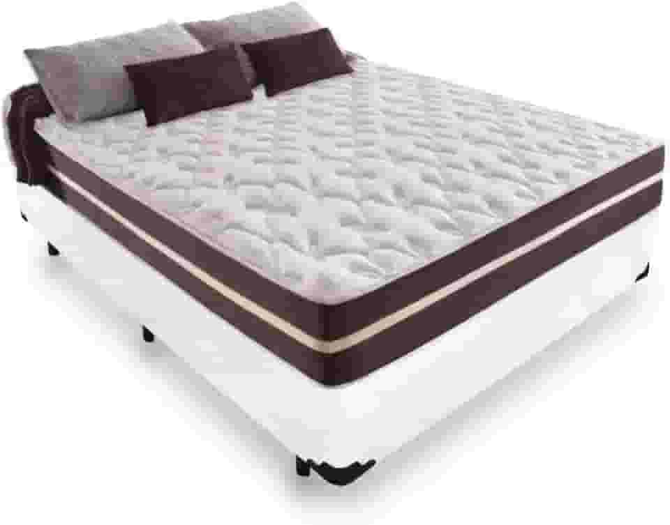 Cama Box Casal + Colchão De Molas - Anjos - Classic Superlastic 138cm