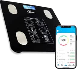 Balança Digital Bioimpedância Com Bluetooth Aplicativo Analisador Corporal Gordura suporta até 180kg; Dieta Fitnes treino e academia