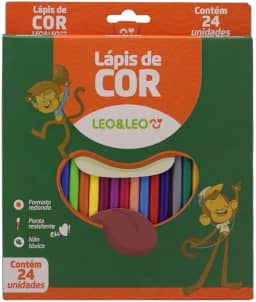 LAPIS 24 CORES RESINA REDONDO FLEX LEOELEO