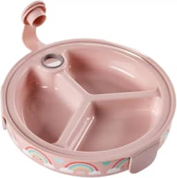 Prato Térmico Decorado Menina, 3 Divisórias C/Travas Plasútil