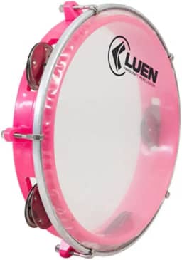 Pandeiro Abs Rosa Junior Pele Cristal 08'