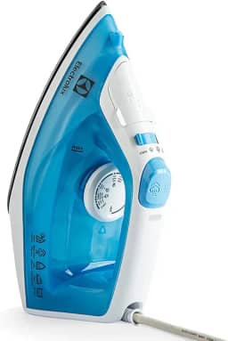 Ferro de passar seco e vapor Electrolux base antiaderente vapor vertical extra anti gotejamento 1500W cabo 1,65m azul SIE60 220V