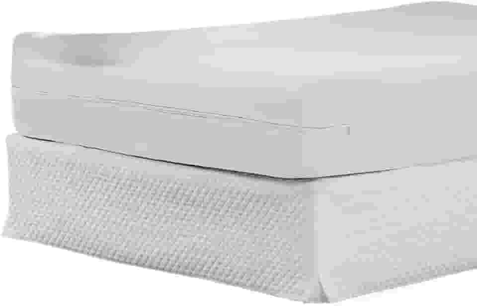 Capa Protetora Para ColchãO Casal Queen/King - Com ZíPer Completo E Malha RespiráVel - Protetor ImpermeáVel E AntiáCaros(branco,Queen)