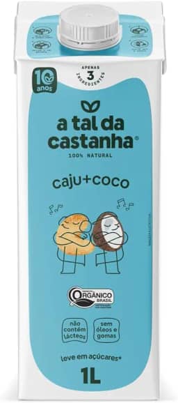3 Corações A Tal Da Castanha Caju+Coco - Bebida Vegetal 1L