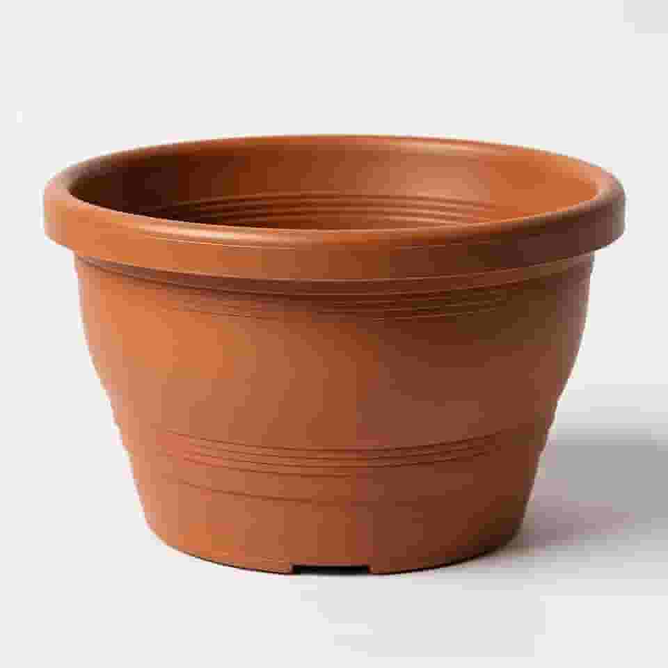 Vaso Plástico Cuia Modelo Veneza 1,2 Litros Colorido Para Jardim Vertical, Decoração Rosa do Deserto, Samambaia (Cerâmica, 5 Unidades)