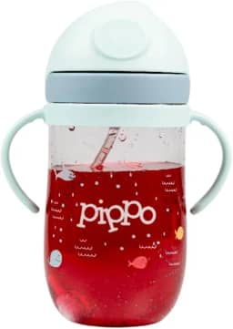 Pippo Copo de Transição Treinamento Bebe Anti Vazamento 350 ml (Fundo do Mar)