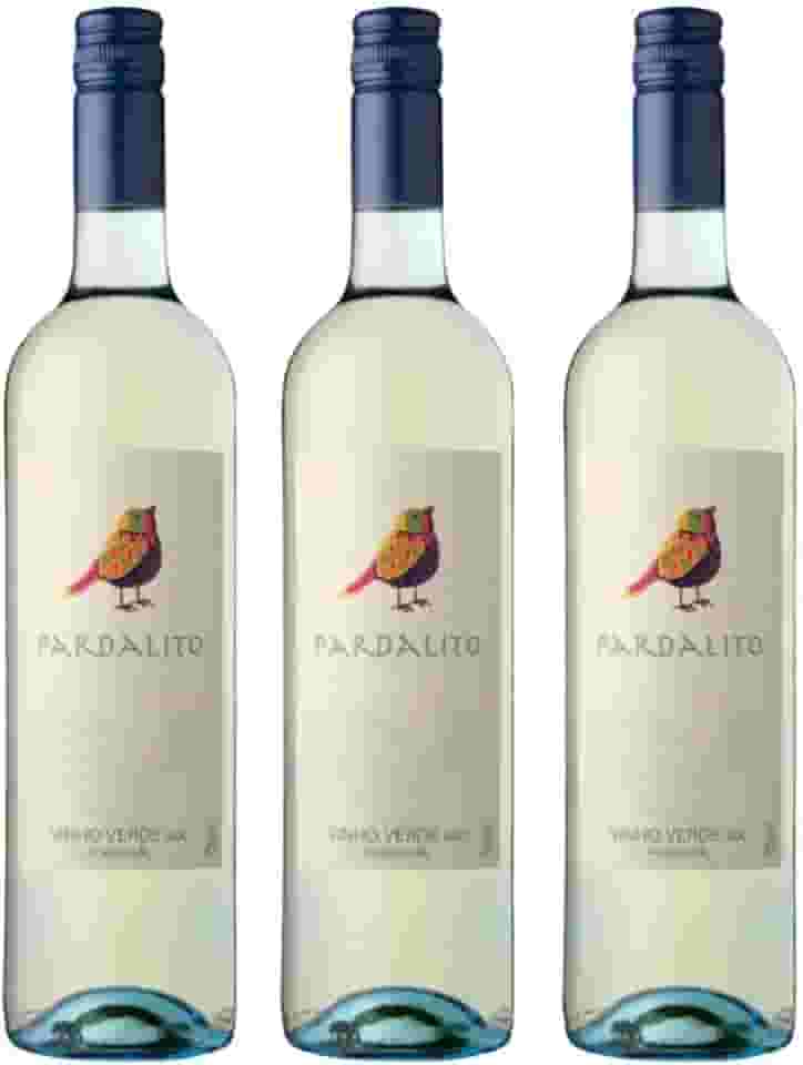 Kit com 3 Vinhos Verde Português Pardalito Branco DOC 750ml