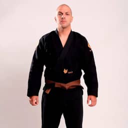 Kimono Jiu Jitsu Vouk Dubai Preto Trançado + Bolsa de Brinde