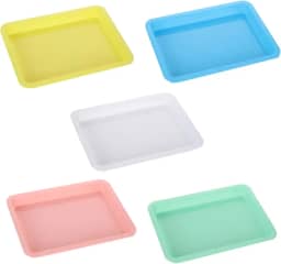 5 peças caixas de areia de plástico para gatinhos caixa de areia pequena coelho caixa de areia aberta para gatos pet gatinho bandeja de lixo portátil para gatos internos, caixas de areia padrão