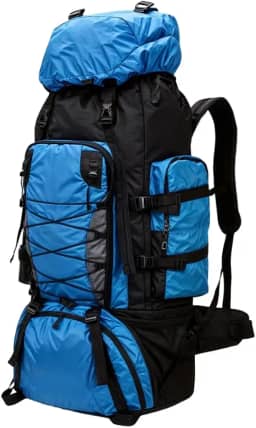 Mochila 90L para Trekking Impermeável Alças Ajustáveis e Cinta Abdominal Montanhismo Viagem Trilha Alpinismo Escalada Bolsa Esportiva Grande