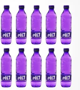 PH-7 Água Mineral Natural, Garrafa 500ml, Pack com 12 Unidades, Sem Gás